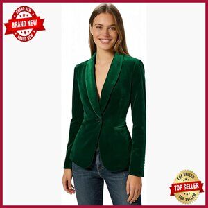 Velvet Blazer Shawl Collar Slim Fit Office Wedding Tuxedo Jacket